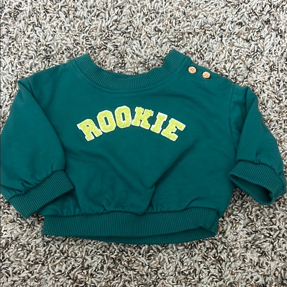 Cat & Jack Rookie Babg Green Sweatshirt